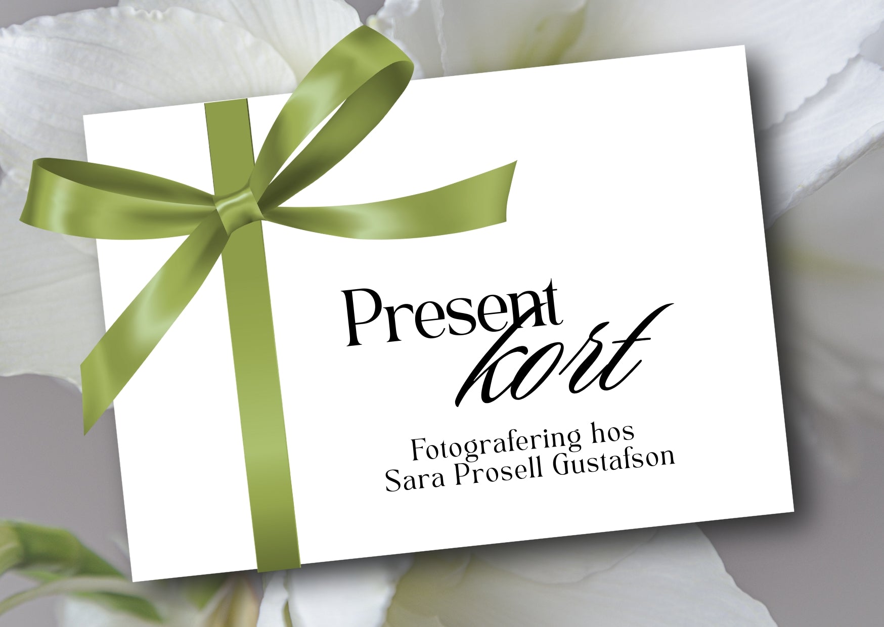 Presentkort fotografering